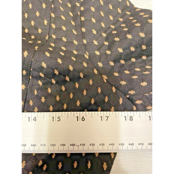 Free People Preppy Diamond Quilted Knit Tweed Polka Dots Blazer Black Jacket  SP - Picture 12 of 14